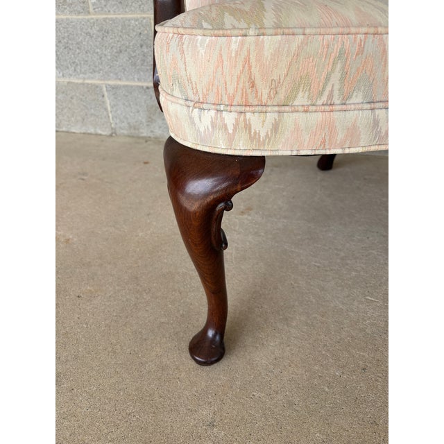 Hickory Chair Mahogany Gooseneck Georgian Style Fireside Chairs - A Pair For Sale - Image 12 of 15