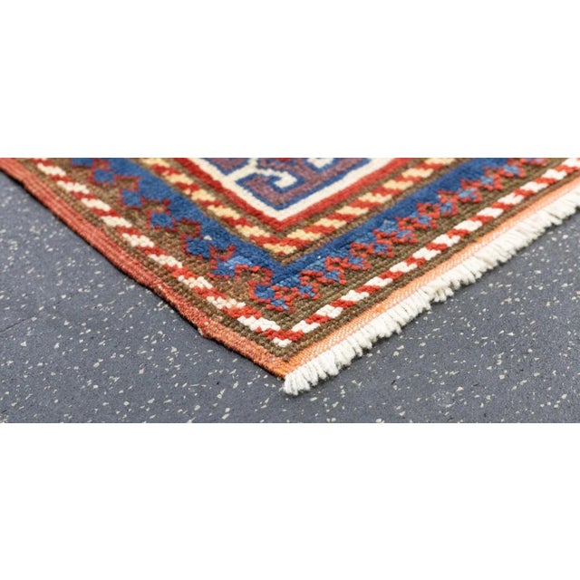 Antique Kazak Rug 3'10'' x 7'7'' For Sale In New York - Image 6 of 12