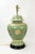 Vintage Temple Jar Lamp in a Handpainted Spring Green, Landscapes For Sale - Image 4 of 9