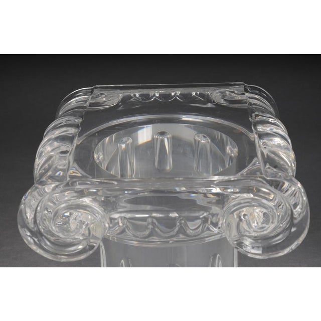 Vintage Hollywood Regency Pedestal Column in Acrylic For Sale - Image 12 of 17