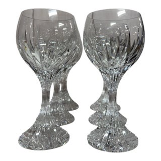 Vintage Baccarat "Masséna" Crystal Wine Glasses - et of 6 For Sale