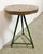 Brown Industrial Green Workshop Stool, 1960s For Sale - Image 8 of 18