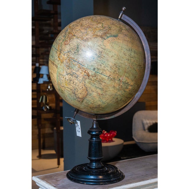 World Map Globe from E. Dubail, 1890s For Sale - Image 3 of 7