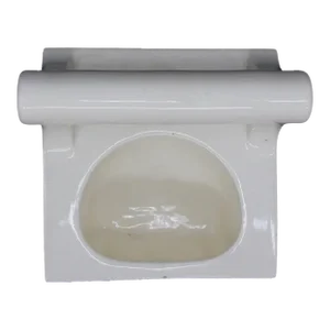 Vintage White Ceramic Bathtub Soap Dish With Handle