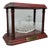 Vintage Miniature Viking Longship in a Glass and Wood Display Case, 1970s For Sale