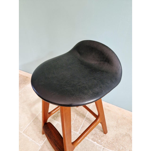 Wood Scandinavian Model OD61 Stool in Teak by Erik Buch for OD Møbler, Denmark, 1960 For Sale - Image 7 of 15