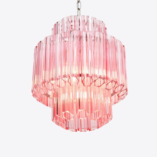 Pink Piccolo Palermo Chandelier from Pure White Lines For Sale - Image 4 of 11