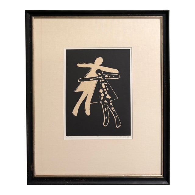 1984, "Dopum", Abstract Impressionism, Original Artist Proof on Paper, Laurence Scholder For Sale