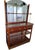 French 1990s Felix Monge French Bistro Bar Cabinet - Brass and Cherry Wood For Sale - Image 3 of 13