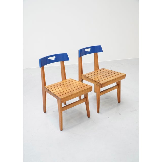 Blue Chair by Lucien Engels for Home Emile Vandervelde II, Belgium, 1954 For Sale - Image 14 of 14