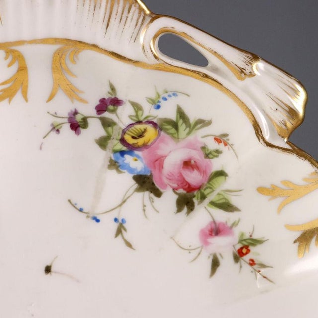 Porcelain Saucers, Set of 3 For Sale - Image 4 of 16