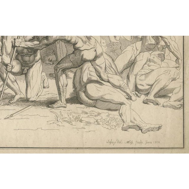 Heroic Roman Battle Scene, 1804, Paper For Sale - Image 4 of 9