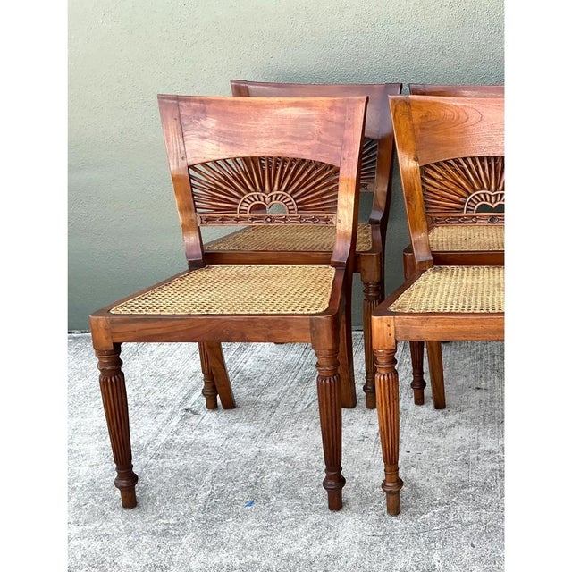 Vintage Bauer Wood and Cane Dining Chairs - Set of 6 For Sale - Image 12 of 12