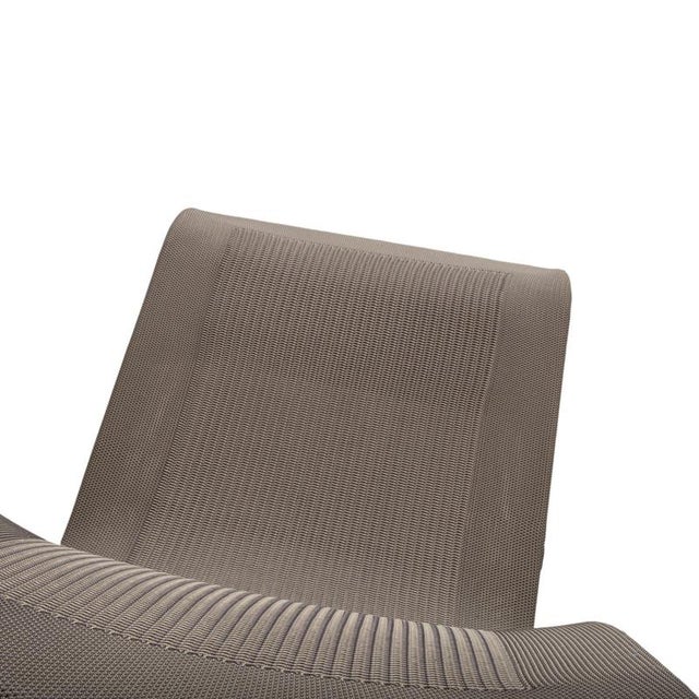 Textile Magnum Stricktex Chairs in Fabric and Chrome in Grey and Beige from Team 7, Set of 4 For Sale - Image 7 of 16