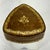 Italian Mcm Vintage Heart Shaped Leather Jewelry Box. This trinket box is hand crafted in leather with gold embossed...