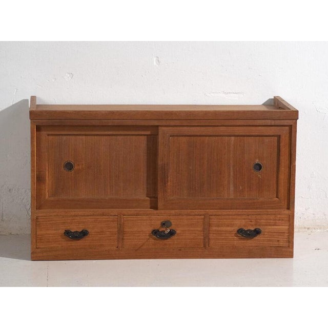 Antique Low Cabinet with Sliding Doors For Sale - Image 14 of 14