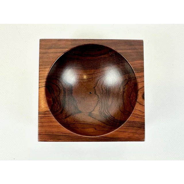 Mid-Century Modern Danish Rosewood Bowl, 1960s For Sale - Image 9 of 11
