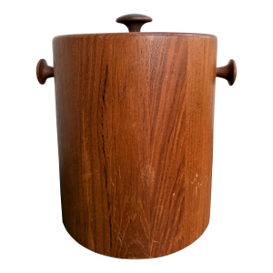 Vintage Digsmed Teak Wood Ice Bucket Mid Century Danish Modern
