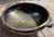 Brass Large Brass Vintage Etched Handcrafted Indian Urli Bowl (29 Inches Long and 20lbs) For Sale - Image 8 of 14