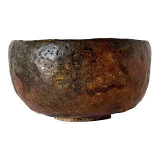Japanese Chawan Tea Bowl by Tannyu 10th Raku Edo Period For Sale