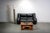 Italian Space Age Black Leather 2-Seater Sofa, 1985 For Sale - Image 10 of 14
