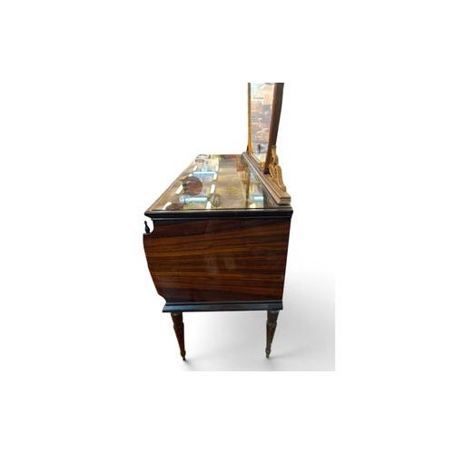 Art Deco Chest of Drawers with Mirror and Nightstands, Italy, 1930s, Set of 3 For Sale - Image 10 of 18