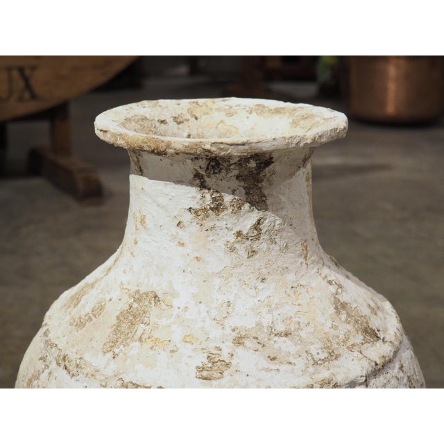 Traditional Small Antique Greek Terra Cotta Jar For Sale - Image 3 of 10