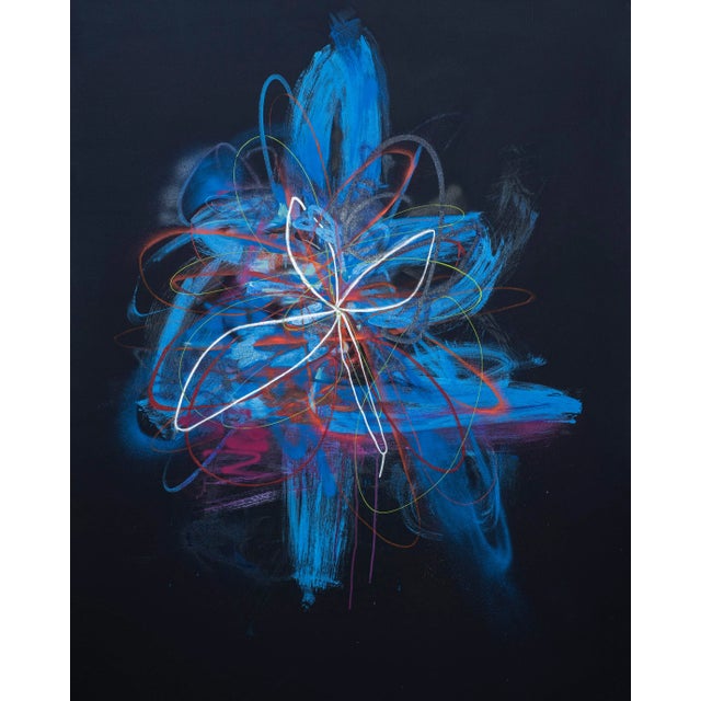 "Tantrum 69" Contemporary Original Abstract Expressionist Painting by Kymm Swank For Sale