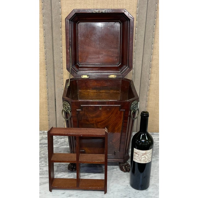 Diminutive Regency Mahogany & Brass Cellarette, Attributed to Gillows & Co. For Sale - Image 11 of 12