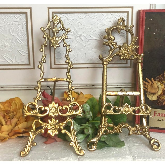 Early 21st Century Brass Victorian "Styled" Decorative Display Stands