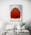 Red Midwinter by Justin Wheatley | Acrylic on Canvas Red Barn in Snow For Sale - Image 8 of 11