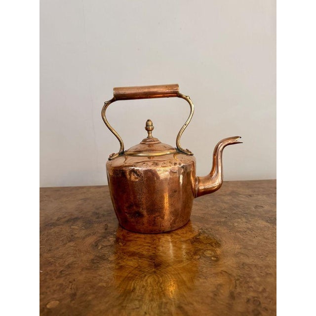 Small Antique George III Copper Kettle, 1800 For Sale - Image 4 of 4