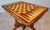 French Neo-Renaissance Flip-Top Game Table with Inlaid Chess & Backgammon, Fitted Glass Top, c. 1870–1890 Description An...