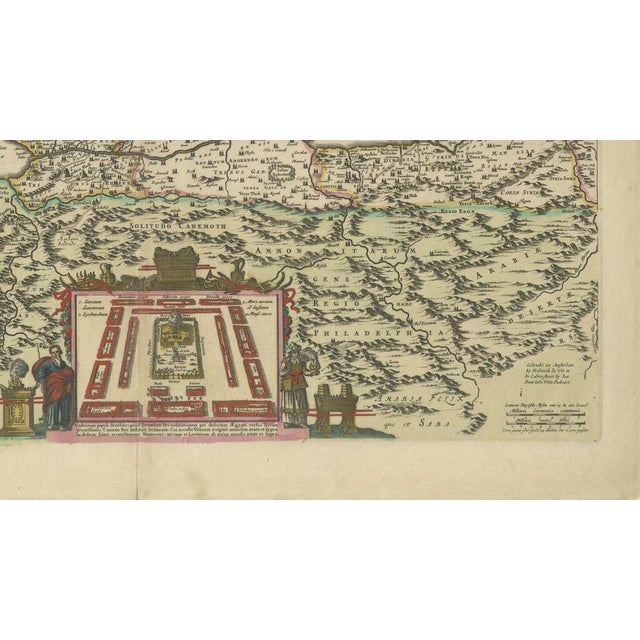 Map of Palestine by Frederic De Wit, 1670 For Sale - Image 10 of 13