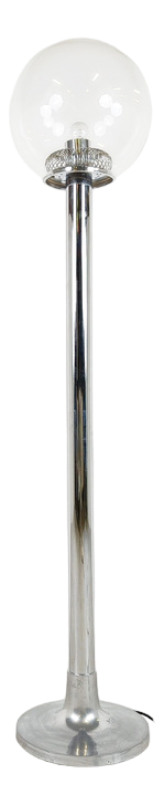 Vintage Chrome and Glass Floor Lamp, 1970s