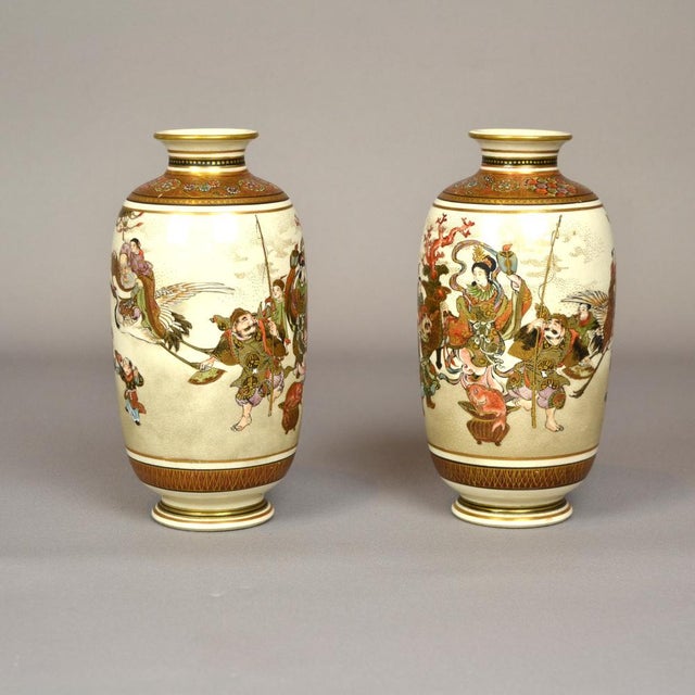 Antique Meji Vases, Japan, 19th Century, Set of 2 For Sale - Image 5 of 13
