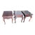 Late 20th Century Set of Chippendale Mahogany Square Side Tables With Drawer For Sale