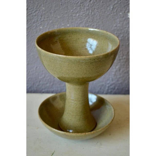 Boho Chic Cup & Bowl in Sandstone, Set of 2 For Sale - Image 3 of 7