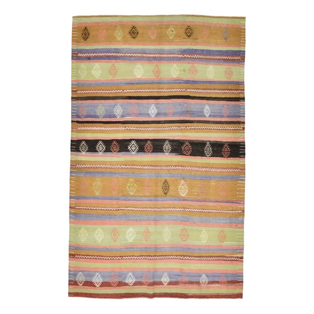 Vintage Turkish Kilim Rug For Sale