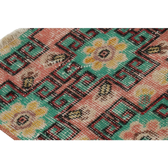 Vintage Zeki Múren Runner in Pink With Colorful Floral Patterns From Rug & Kilim For Sale In New York - Image 6 of 8