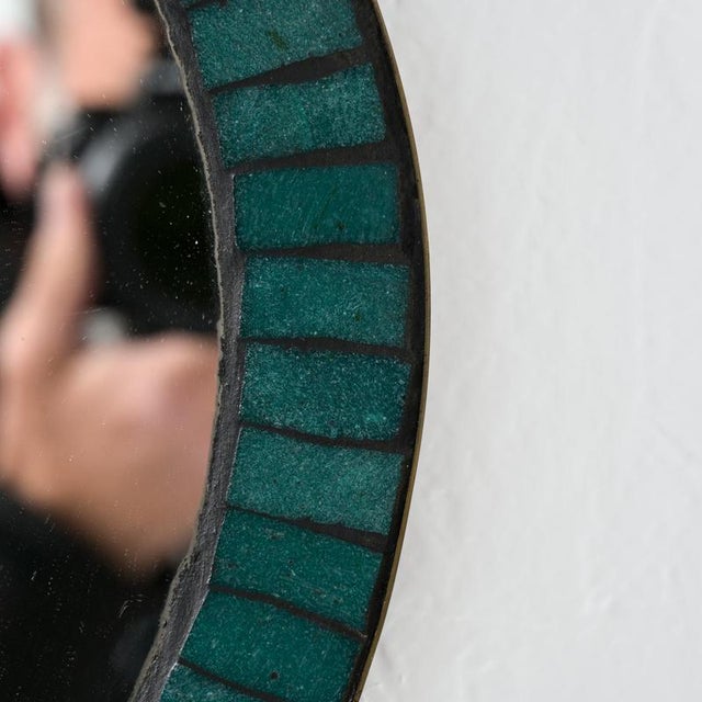 Vintage Ceramic Inlaid Mirror, 1960s For Sale - Image 15 of 18