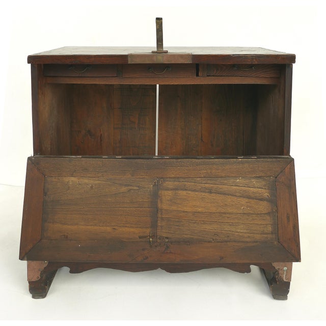 Antique Korean Bandaji Metal Mounted Chest With Brass Fish Lock Chairish