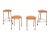 Wood Industrial Working Stools from Marko, 1960s, Set of 4 For Sale - Image 7 of 10