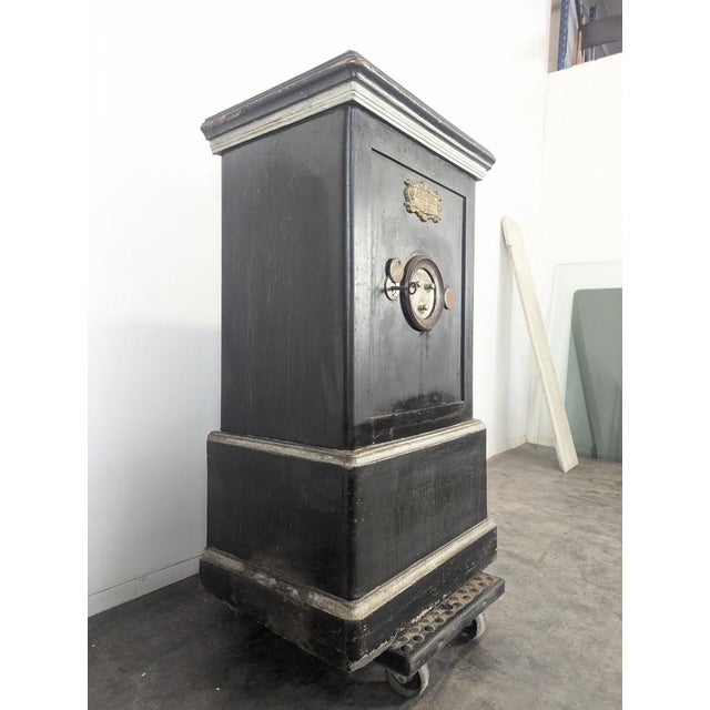 Vintage Black Bauche Safe For Sale - Image 6 of 15