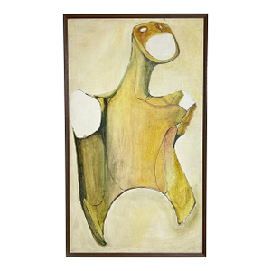 D. 1963 Abstract Figurative Painting Signed Zeitner