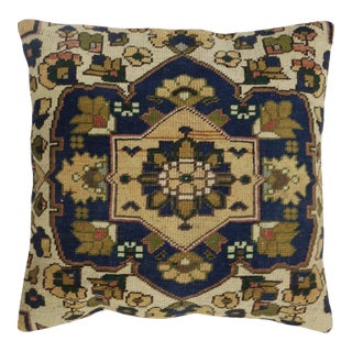 Traditional Square Turkish Rug Pillow For Sale