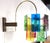 Mid Century Modern Colorful Swivel Wall Sconce Light Fixture For Sale - Image 6 of 7
