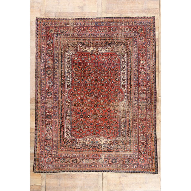 Late 19th Century Persian Lilihan Rug, 08'08 X 11'00 For Sale - Image 10 of 10