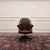 About this English Chesterfield Director’s Chair in Brown Classic and Elegant Antique office chairs in English, Classic...