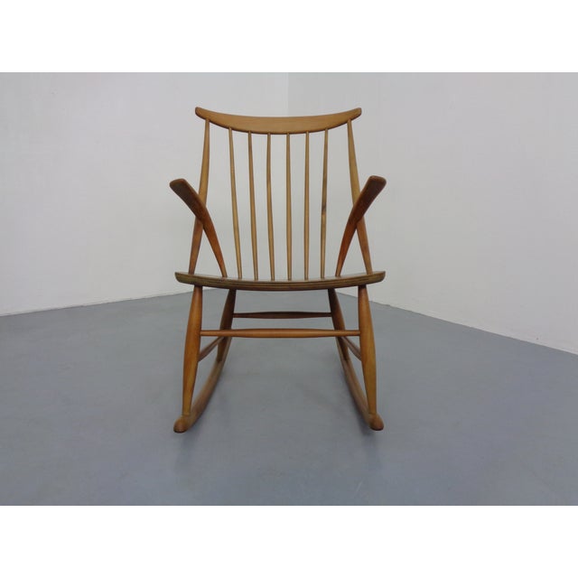 IW3 Rocking Chair by Illum Wikkelsø for Niels Eilersen, Denmark, 1950s For Sale - Image 9 of 18